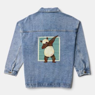 Panda Dabbing Jeansjacke