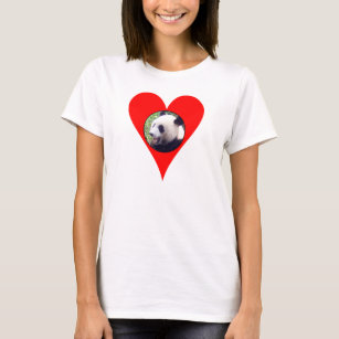 Panda-Damenbaby des Herzens I - Puppe (angepasst) T-Shirt