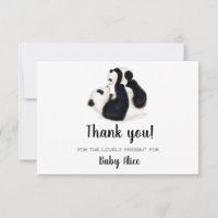 Panda dankt Ihnen für die Geschenkkarte
