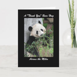 Panda dankt Ihnen für Ihre Umarmung über die Miles Dankeskarte