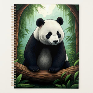 Panda dans une végétation luxuriante