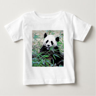 Panda, das Blätter isst Baby T-shirt