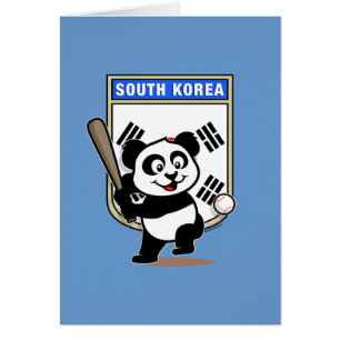 Panda de baseball en Corée du Sud