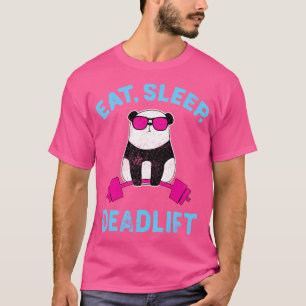 Panda Deadlif Workout Weightlift Bodybuilding T-Shirt