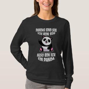 Panda Dekorative Bärenkostüme Frauen süße Kleine T-Shirt