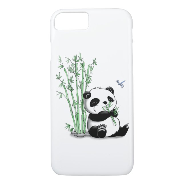 Panda, der Bambus isst Case-Mate iPhone Hülle (Rückseite)