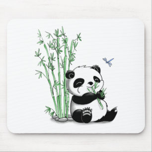 Panda, der Bambus isst Mousepad
