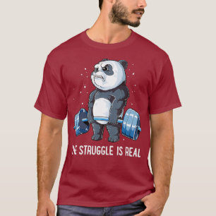 Panda der Kampf ist eine echte Fitness der Gewicht T-Shirt