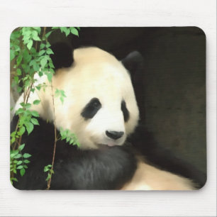 Panda, der Mousepad malt