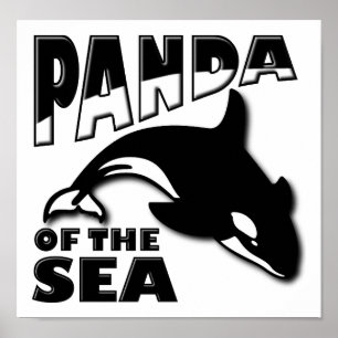 Panda des Meeres Lustiges Poster