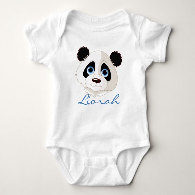 Panda Design Baby Strampler (Vorderseite)
