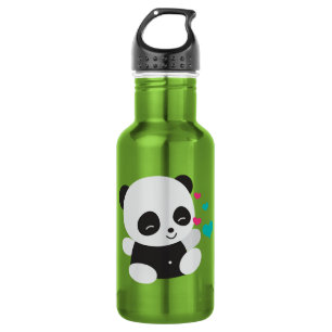 Panda Design Edelstahl-Wasserflasche Edelstahlflasche