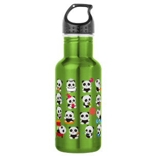 Panda Design Edelstahl-Wasserflasche Edelstahlflasche