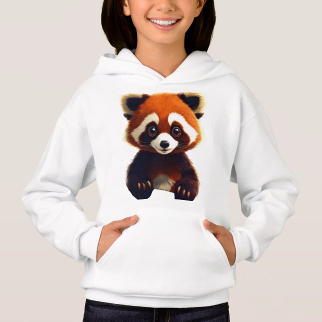 Panda Design für Kinder Hoodie (Vorderseite)