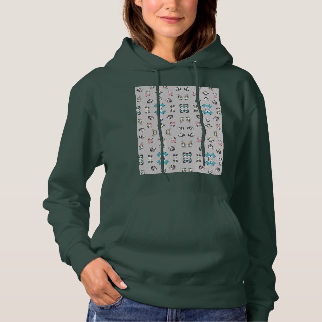 Panda Design Hoodie (Vorderseite)
