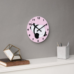 Panda Design Runde Wanduhr