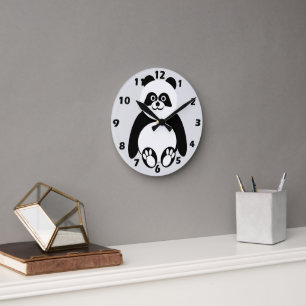Panda Design Runde Wanduhr