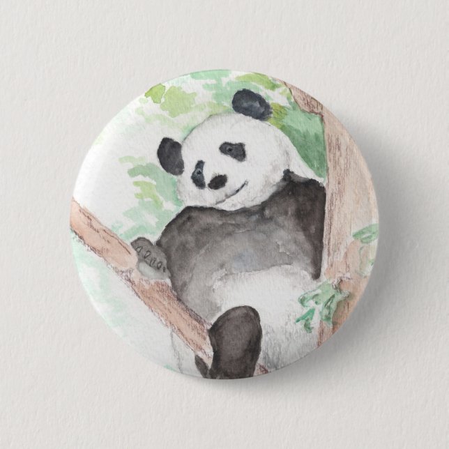 Panda, Design-Taste aushängen Button (Vorderseite)