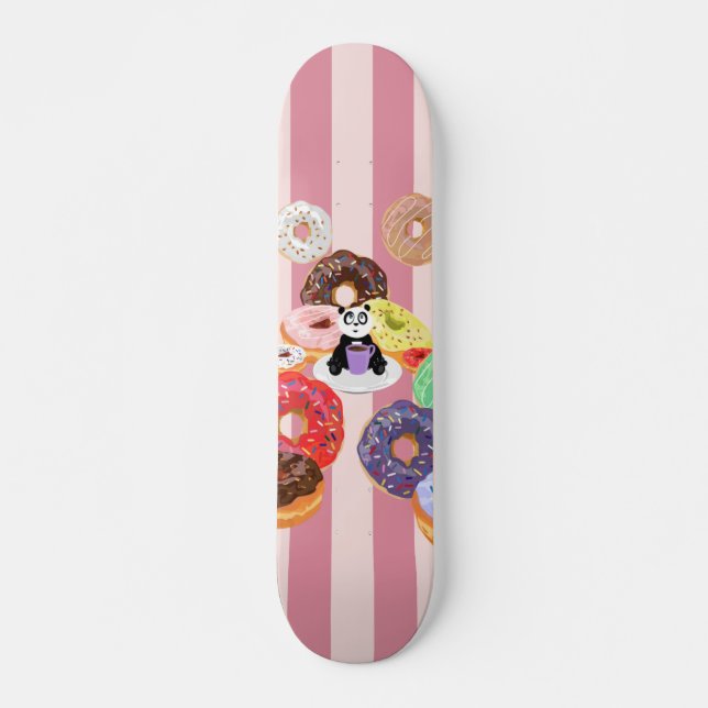 Panda & Donuts Skateboard (Vorne)