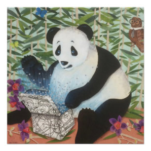 Panda Doras Box-Druck Poster