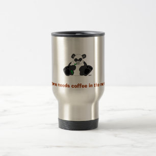 panda_drawing_st5, jeder benötigt Kaffee in… Reisebecher