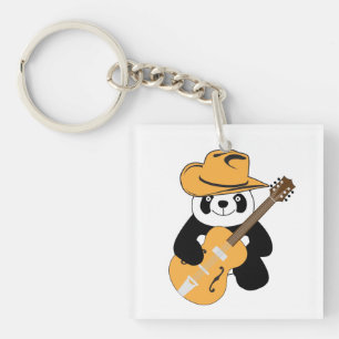 Panda drôle avec guitare