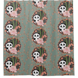 Panda Duschvorhang