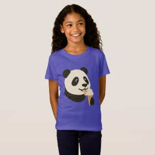 Panda-Eiscreme-Kinder-T-Shirt T-Shirt