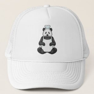 Panda en tant que chef avec casquette Cuisine