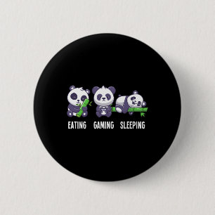 Panda-Essen Spielen Schlafen für Multiplayer-Spiel Button