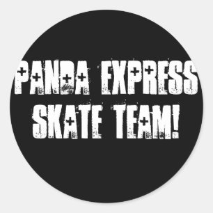 PANDA EXPRESS SKATE TEAM! RUNDER AUFKLEBER