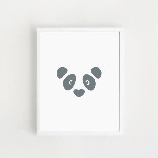Panda Face Poster