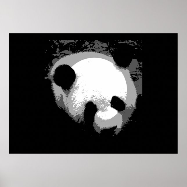 Panda Face Poster Print - Panda Poster (Vorne)