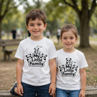 Panda-Familie 2 Eltern 2 Kinder - Meine kleine Fam