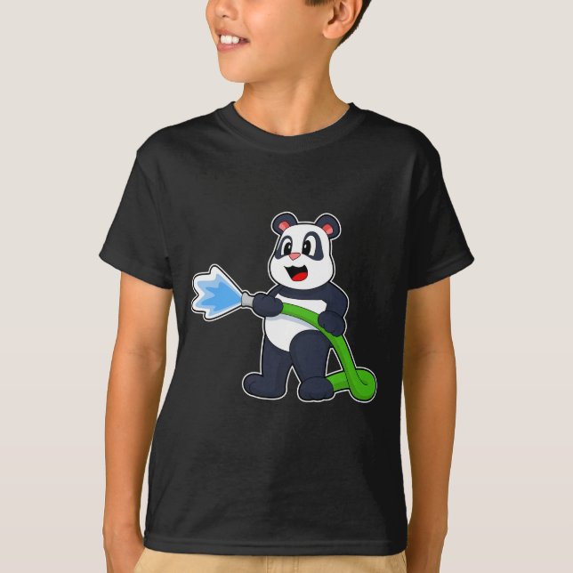 Panda Feuerwehrschlauch T-Shirt (Vorderseite)
