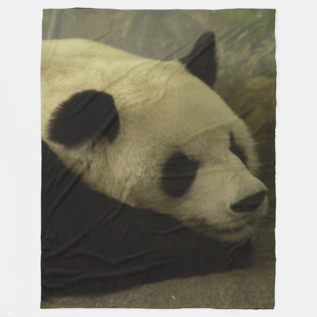 Panda Fleece Throw Blanket (Vorderseite)