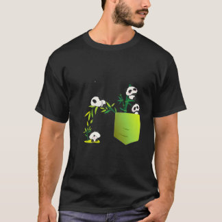 Panda For And Pocket Panda Family T-Shirt