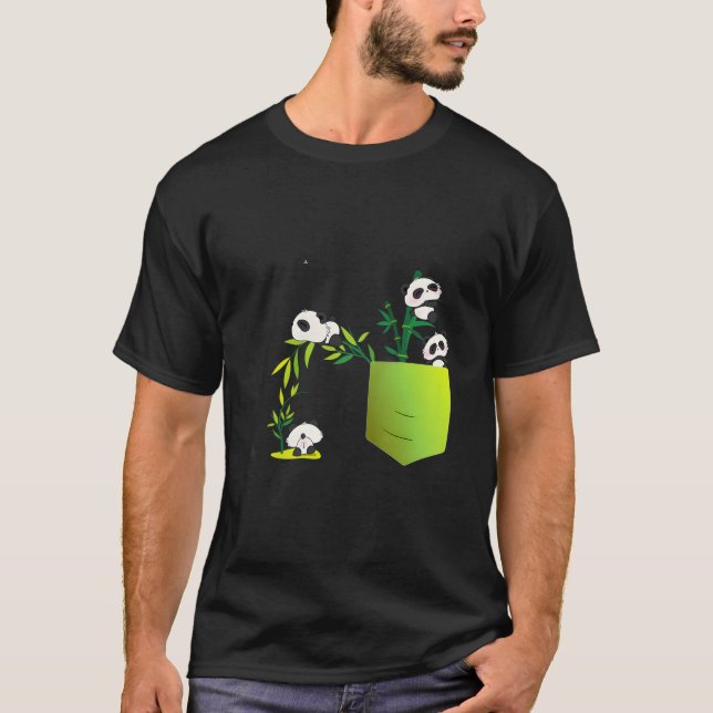 Panda For And Pocket Panda Family T-Shirt (Vorderseite)