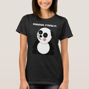 Panda for Women Mama Schwarz-weiß Bear Cube T-Shirt