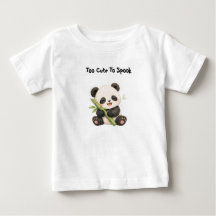 Panda-Fressendes-Bambus-Kinder-T-Shirt