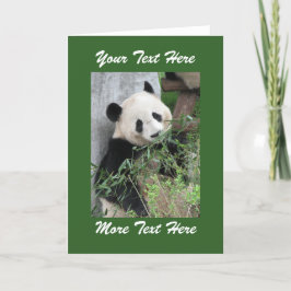 Panda fügt Ihren eigenen Textblock im Jeden Anlaß Karte