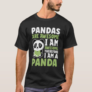 Panda für Männer Frauen Niedlich Panda Boys Girls T-Shirt