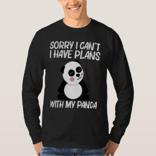 Panda Für Männer Frauen Schwarz Weiß Bärenjunges 2 T-Shirt