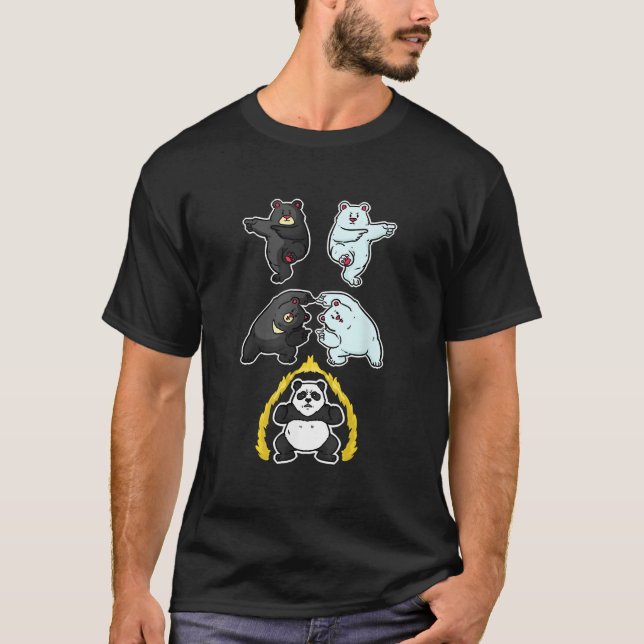 Panda Fusion Panda Bär T-Shirt (Vorderseite)