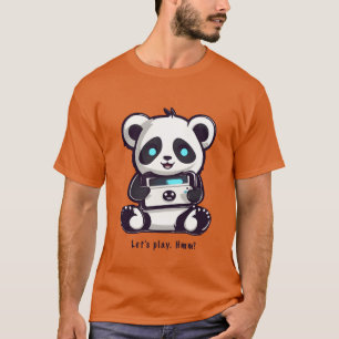 Panda Gaming Vintage Lustig T-Shirt