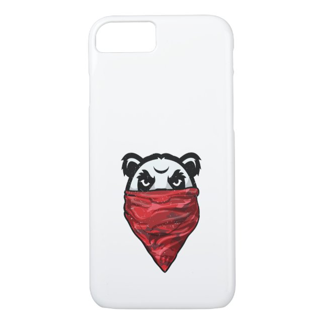 Panda-Gangster-Panda-Bär, der eine rote Bandanna Case-Mate iPhone Hülle (Rückseite)