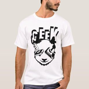 PANDA GEEK MANYSTICK VIDEOSPIELE T-Shirt