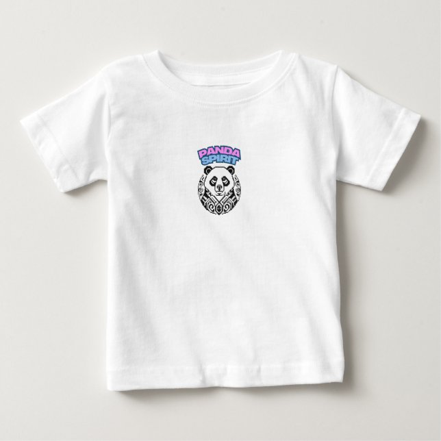 Panda-Geist Baby T-shirt (Vorderseite)
