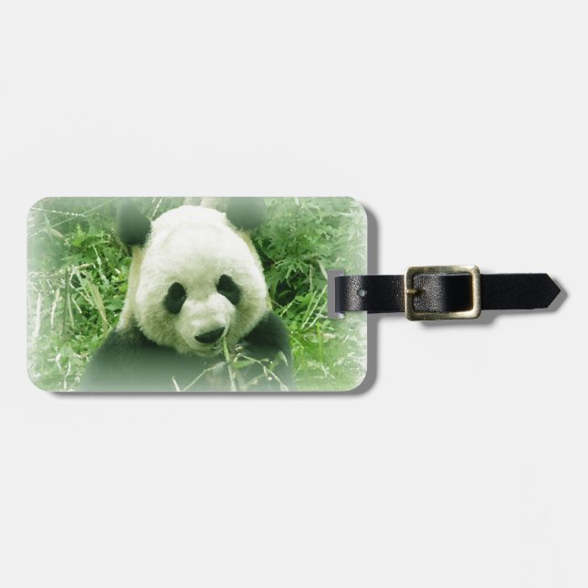 Panda Gepäckanhänger (Vorderseite horizontal)