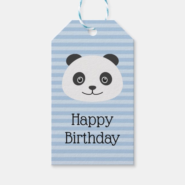 Panda Geschenkanhänger (Vorderseite)